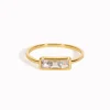 Anillo De Tres Piedras - Edith