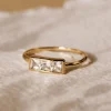 Anillo De Tres Piedras - Edith - Imagen 2